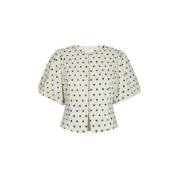 Neo Noir anela dot blouse 167821 120 white