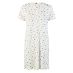 By Louise Dames nachthemd korte mouw gebloemd