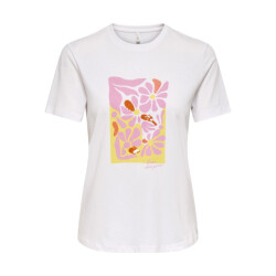 Only onlkita reg s/s print top noos 15367568 rita flower pink