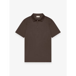 Valenza Supima polo zip collar s/s ebony