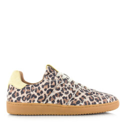 DWRS Label Dwrs poona leopard sand butter lage sneakers dames