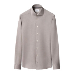 Eton Filo di scozia knit shirt lange mouw overhemden 100014987