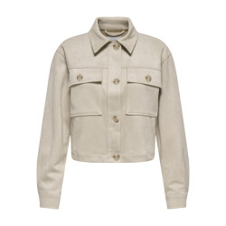 Only Onlbelicia life faux suede jacket cc otw beige