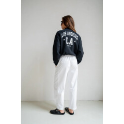 Penn & Ink S26t1230 90-05 penn en ink cardigan print black ecru