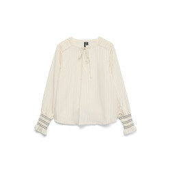 Vero Moda vmmillie ls top wvn ga 10340578 birch stripes