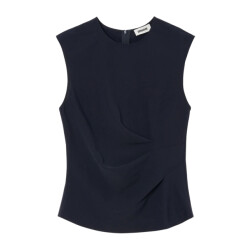 Zenggi Japanse crepe draped top tops x04-1002 643