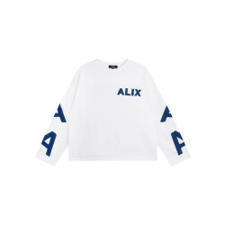 Alix The Label Ladies knitted patch longsleeve t-shirt longsleeves 2602879605
