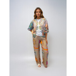 Mucho Gusto ® broek ceriana tropische palm patchwork