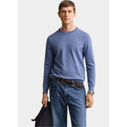 Gant Pullover heren katoenen trui met ronde hals 8030561/906