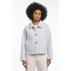 Rino & Pelle Esia.7002621 rino&pelle single breasted jacket light blue snow