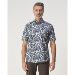 Campbell Casual overhemd donker