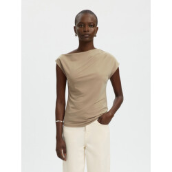 Selected Femme slfmolly ss top 16100727 weathered teak
