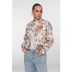 Geisha 65090-26 bomber jacket leaves