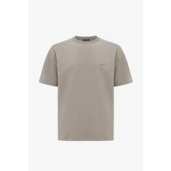 Genti Relaxed fit cotton tee grey