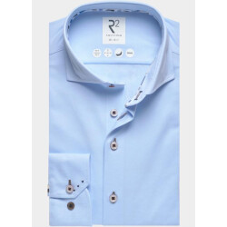 R2 Amsterdam Overhemd extra lange mouw solid technical dobby knitted 132.wsp.xls.001/018
