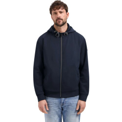 No Excess Sweater full zipper hooded interloc night