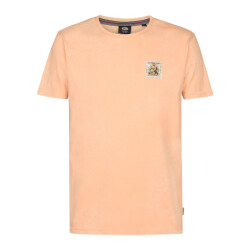 Petrol Industries Heren shirt m-1060-tsr623 2125 tropical orange
