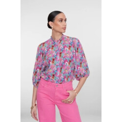 Geisha 63203-20 625 blouse bright blue/pink