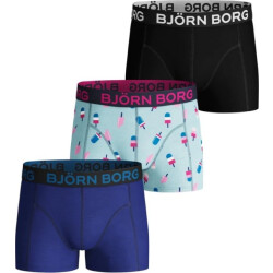 Björn Borg jongens boxershort gelato 3-pack blauw/multicolour/zwart maat