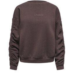 Only Onlsweat l/s ruched crew swt