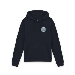 Lyle and Scott Borders lable grafic hoodie navy