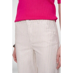 Geisha 61003-10 718 jeans silver stripe ecru/silver