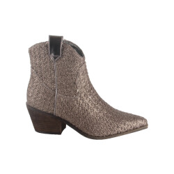 La Strada 2302346-4344 pewter dames enkellaarzen sportief