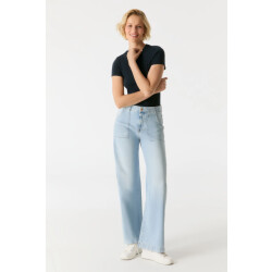 Cup of Joe Lulu wide leg jeans aqua blue