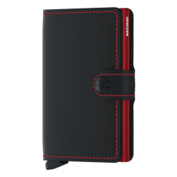 Secrid Miniwallet matte black and red