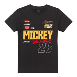 Disney Unisex volwassene 28 mickey mouse racing t-shirt