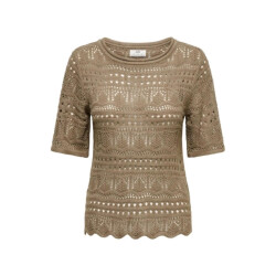 Jacqueline de Yong Jdysun lay 24 pullover knt noos taupe