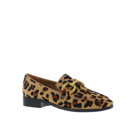 Di Lauro Loafer bit luipaardprint | maat: | kleur: | dames loafers | materiaal: pony
