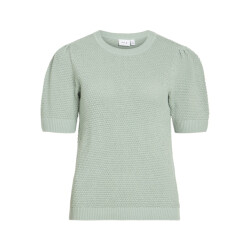 Vila vidalo o-neck s/s knit top noos 14084421 blue surf