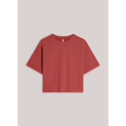 Summum top short sleeve sweat 3s5267-30775 559 brick red
