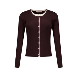 Studio Anneloes sienna cardigan 13603 8700 espresso