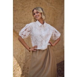 Nukus Nks02137 17 berit blouse embroidery off white