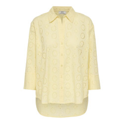 Jacqueline de Yong tallie 3/4 long shirt wvn noos 15292179 cloud dancer double cream