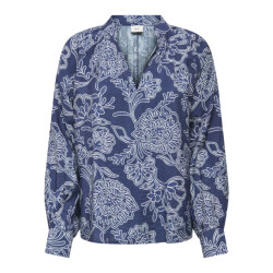 Jacqueline de Yong elise life l/s top wvn 15367930 dark denim