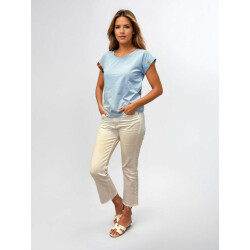 Mucho Gusto Top paratico lichtblauwe elegantie