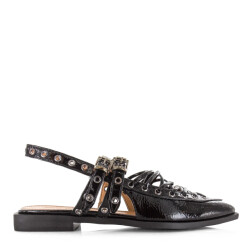 Steve Madden Galanti black patent slingback sandalen dames