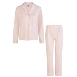 By Louise Dames pyjama set lang modal met knoopsluiting