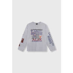 Alix The Label Fancy print ls t-shirt melee