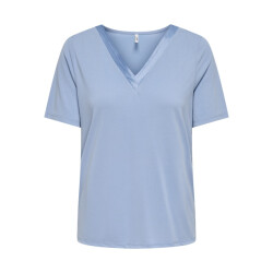 Only Onlfree life ss split v-neck top jrs licht