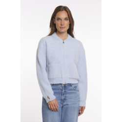 Rino & Pelle Short cardigan with zipper closure licht