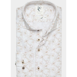 R2 Amsterdam Casual hemd lange mouw flower cotton sorona 132.wsp.006/045