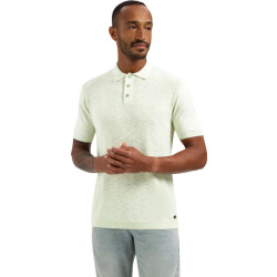 No Excess Pullover short sleeve polo slub seagreen