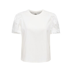 Jacqueline de Yong Jdyuma life ss lace detail top jrs off-white