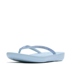 FitFlop Fitflop™ iqushion sparkle cloudy blue dames slippers – lichtgewicht ergonomische teenslippers