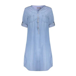 Geisha Jet 830 dress lyocell ropes bleached denim