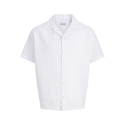 Jack & Jones Jjesummer linen blend resort shirt ss sn off-white